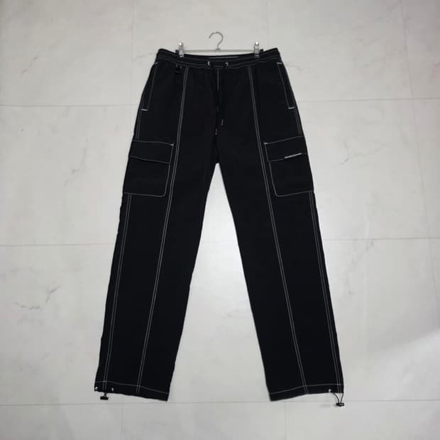 L) VOLCOM 볼컴 나일론 스티치 카고 스트링 팬츠 블랙
