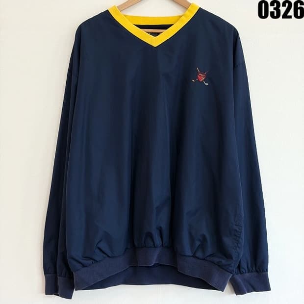 폴로 골프 랄프로렌 브이넥 바람막이 스윙탑 웜업 XXL 0326 