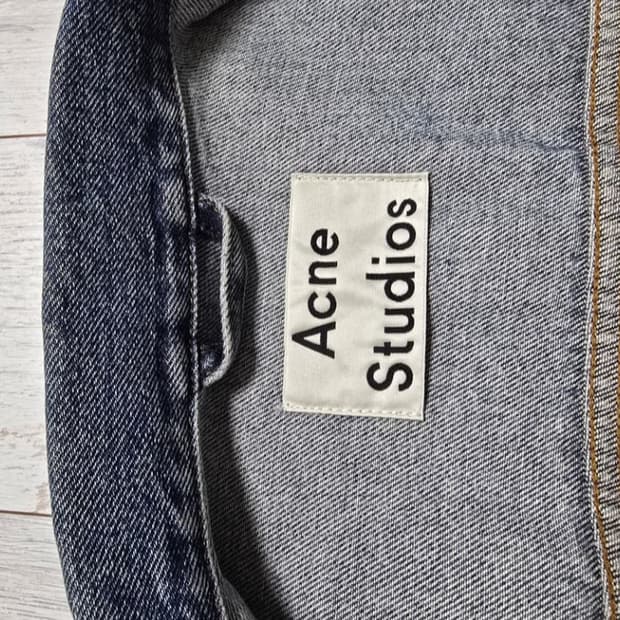 아크네 데님 워싱 자켓