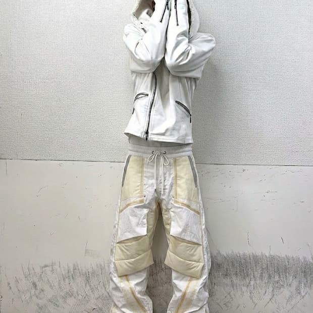 카르넷 아카이브 CRUSTACEAN WIDE LEG TROUSERS