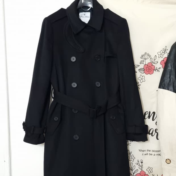 ZARA 블랙 양털 x데님 믹스 자켓 M