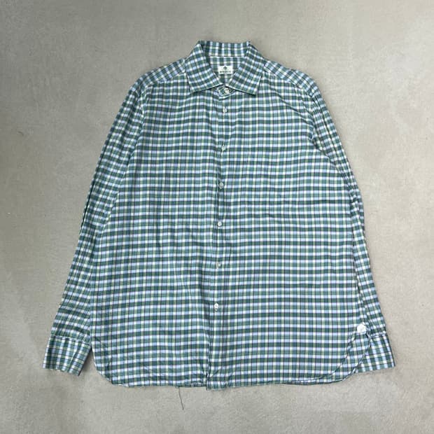 루이지보렐리 체크셔츠 s08935
