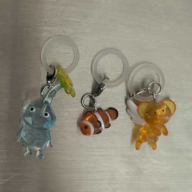 카드캡터 체리 케로짱, 얼음피크민, 니모 흰동가리 메지루시 일괄 키링