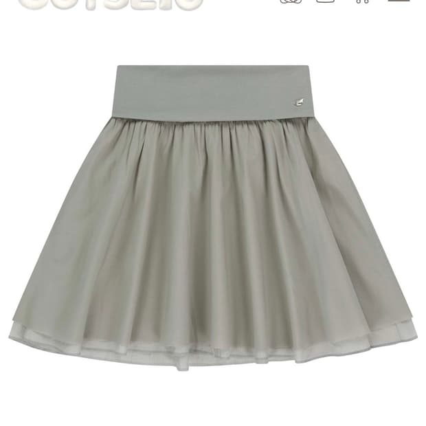 코이세이오 DOUBLE SHIRRING SKIRT GREY