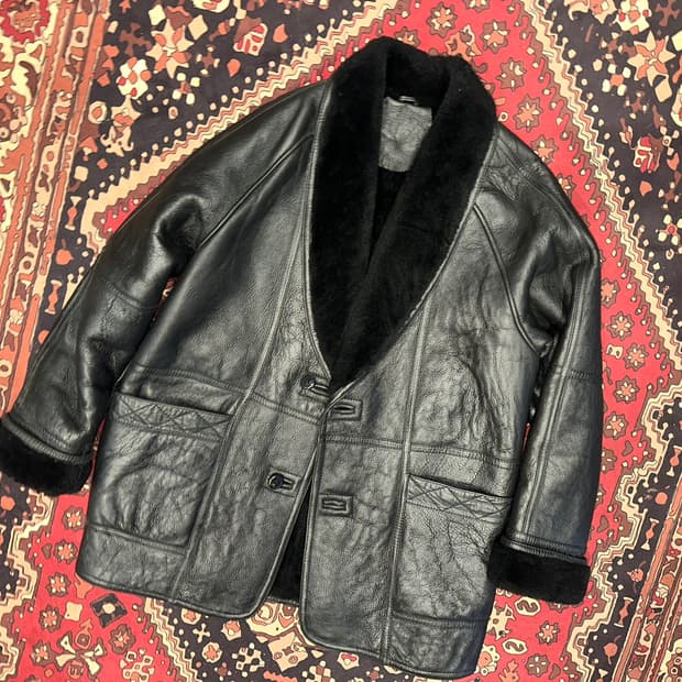 ( XL-2XL ) 양가죽무스탕 레더자켓 워크웨어 아메카지 무스탕