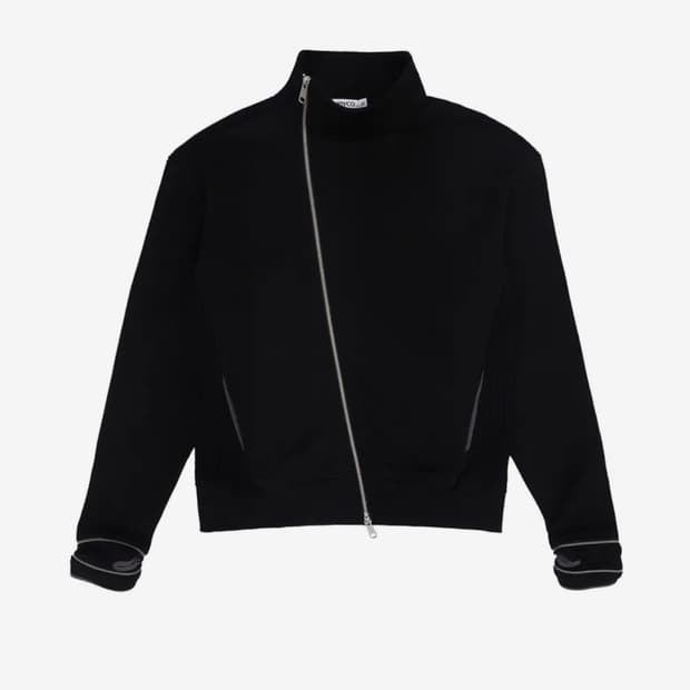 휴이 Side-zip Neck Track Top Black 01 사이즈