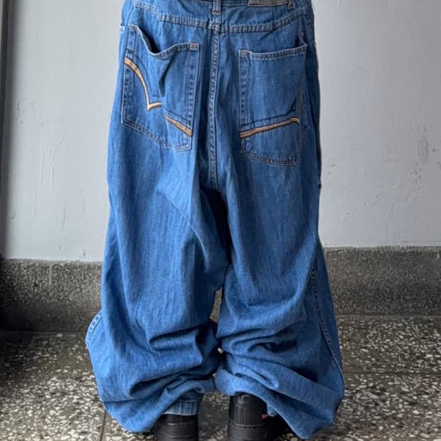 빈티지 자수 힙합팬츠