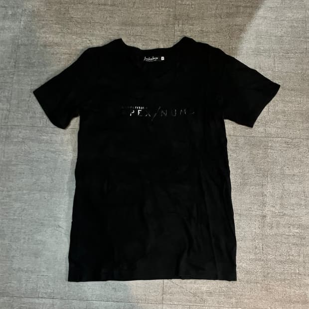 일본빈티지 Jukeloax 핀터깔y2k 딱붙핏 브이넥 반팔티셔츠