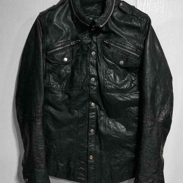 올세인츠 레더 셔츠