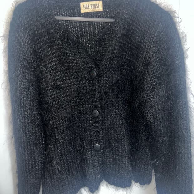 Pink house 모헤어 앙고라 가디건