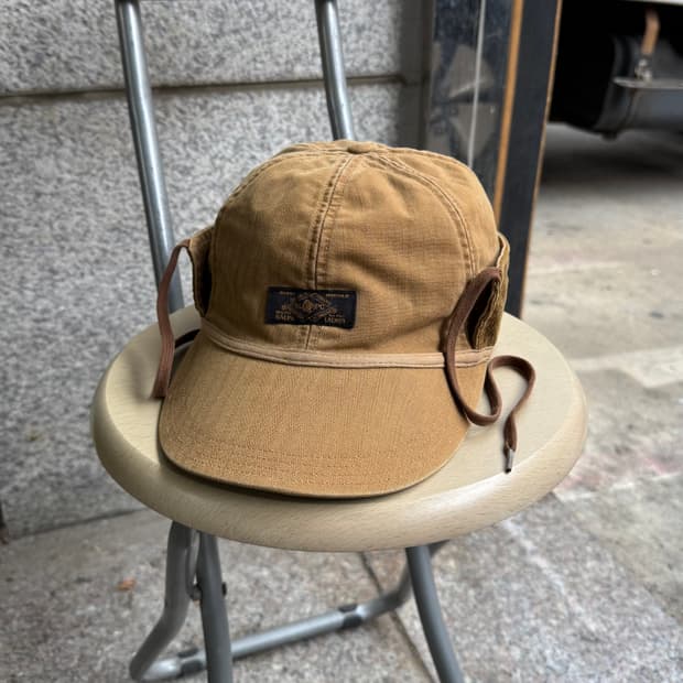 폴로 레일로드 해링본 코튼 캡