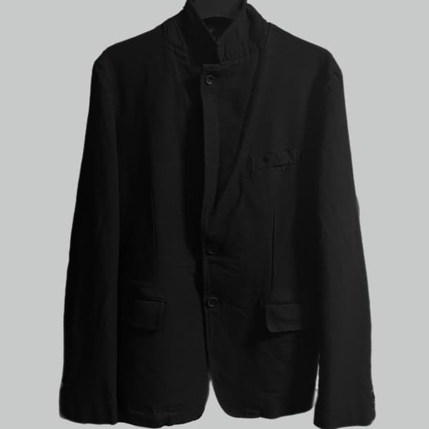 꼼데가르송 옴므 축융 폴리 슈렁큰 이펙트 자켓 L