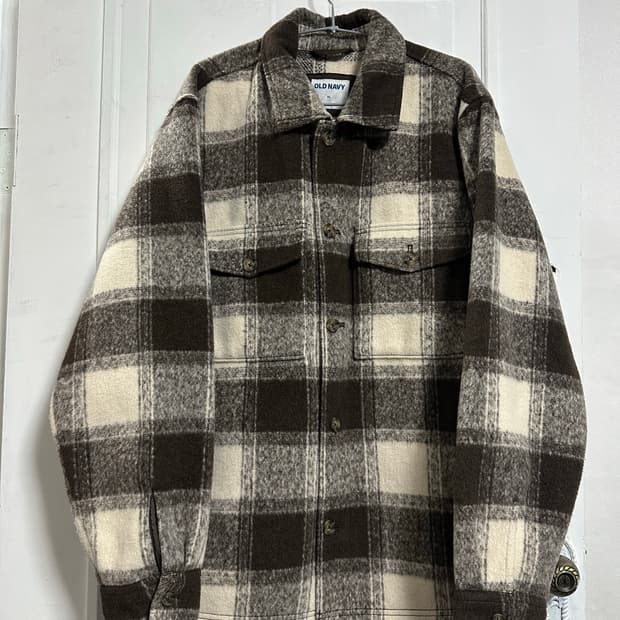 올드네이비 플래드 자켓