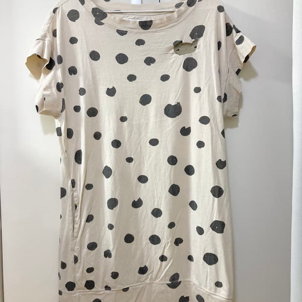 츠모리치사토 도트 원피스