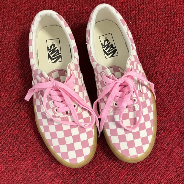 반스 체커보드 핑크 260mm