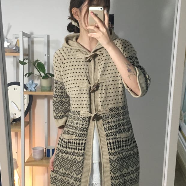 sm2 떡볶이 울 후디가디건 