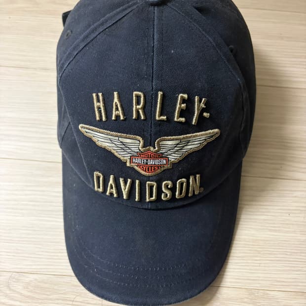 할리데이비슨 자수 볼캡 블랙