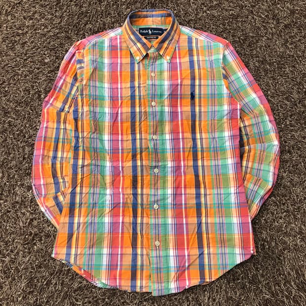 폴로 랄프로렌 멀티컬러 체크 셔츠