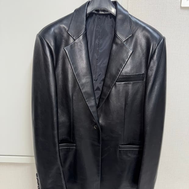 남여공용 진짜 가죽 90년대 블레이저 스타일 고퀄리티