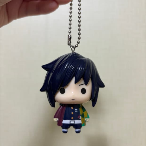 고전 빈티지 귀멸의칼날 기유 키링