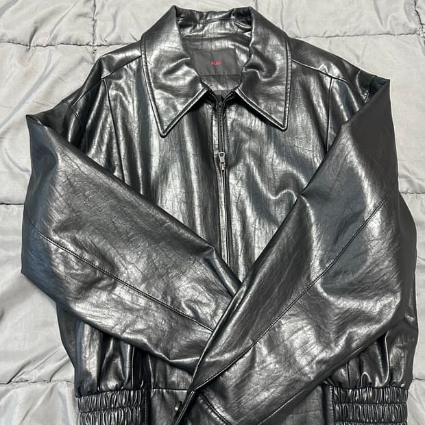 플랙x깡 가죽자켓