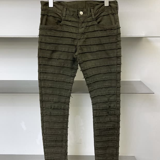 언더커버 13aw 하기 디스트로이드 팬츠