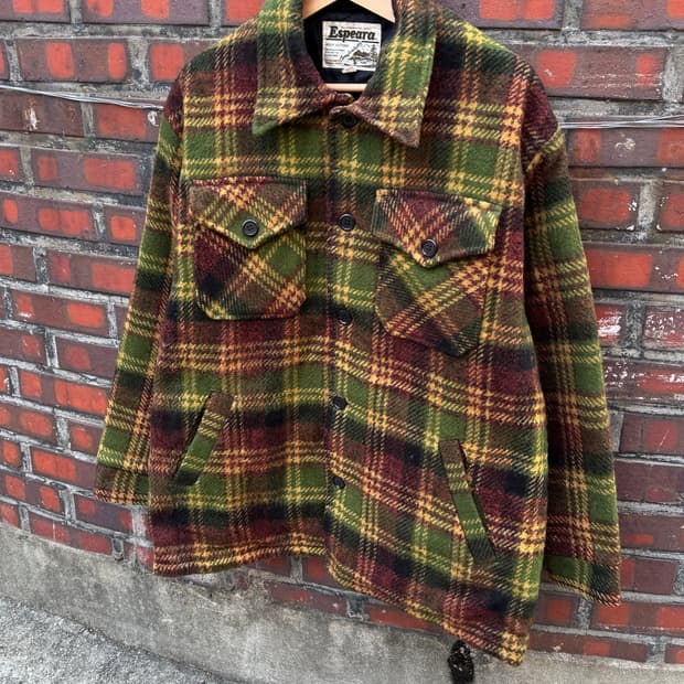 90s Espeara 체크패턴 플란넬 셔츠 