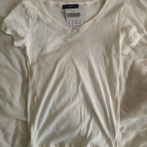 브랜디멜빌 기본 반팔티 화이트 티셔츠