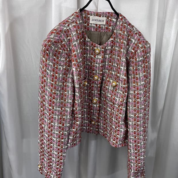 LOVE RICH tweed jacket 