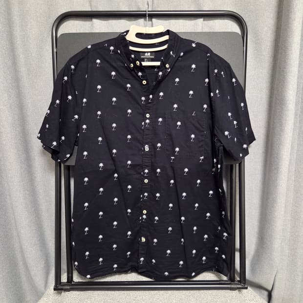 H&M 빈티지 반팔 셔츠 L(100)