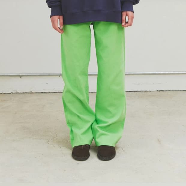 페스토 FALL STRAIGHT PANTS FLUO PARK [S]