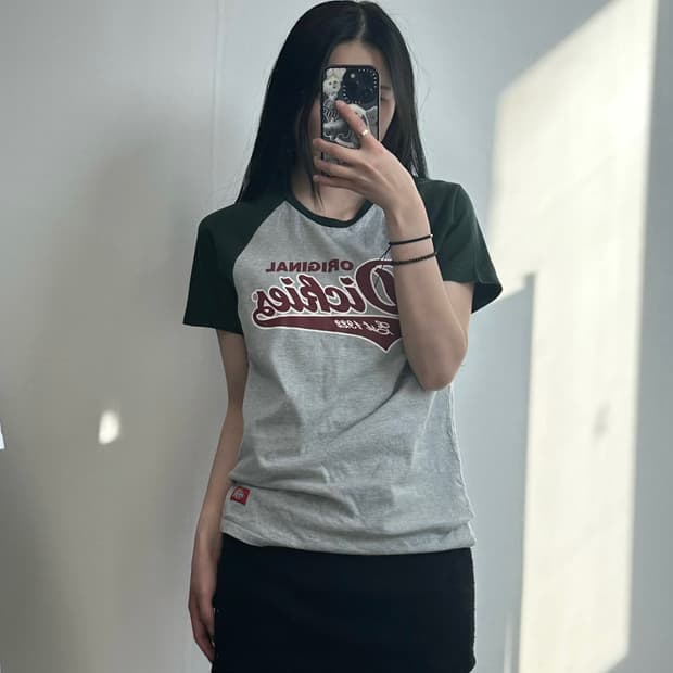 디키즈 그레이 카키 나그랑 반팔 티셔츠