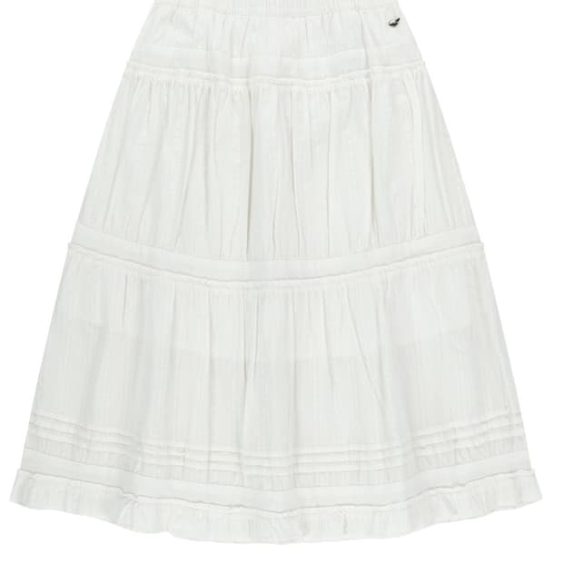 코이세이오 셔링 미디스커트 화이트 2사이즈