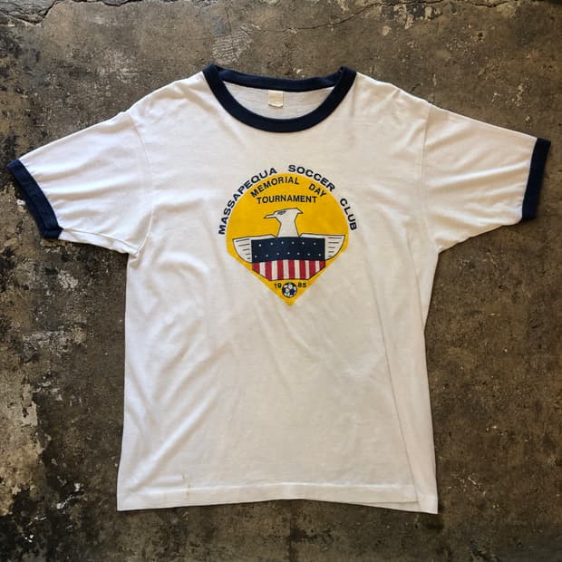 70s~90s Ringer T-shirt-L