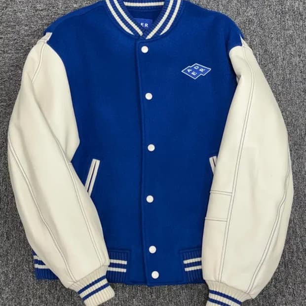 아더에러 오리진 7주년 바시티 자켓 블루 A1