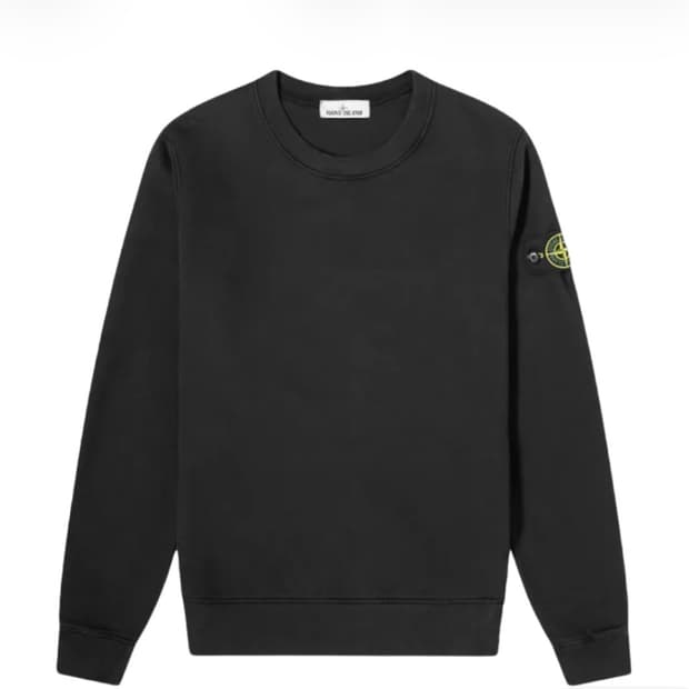 스톤 아일랜드 63020 크루넥 스웨트셔츠 블랙 - 21FW