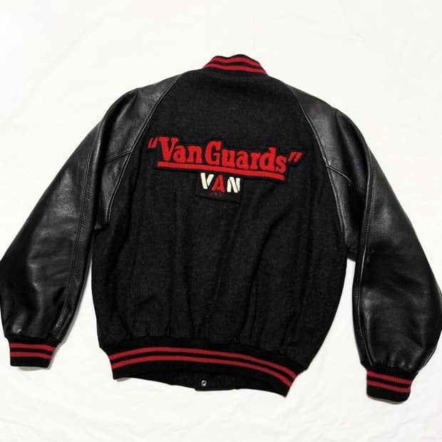 VAN- 90s 바시티 자켓