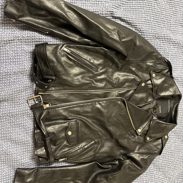 써틴먼스 비건 레더 바이커 자켓