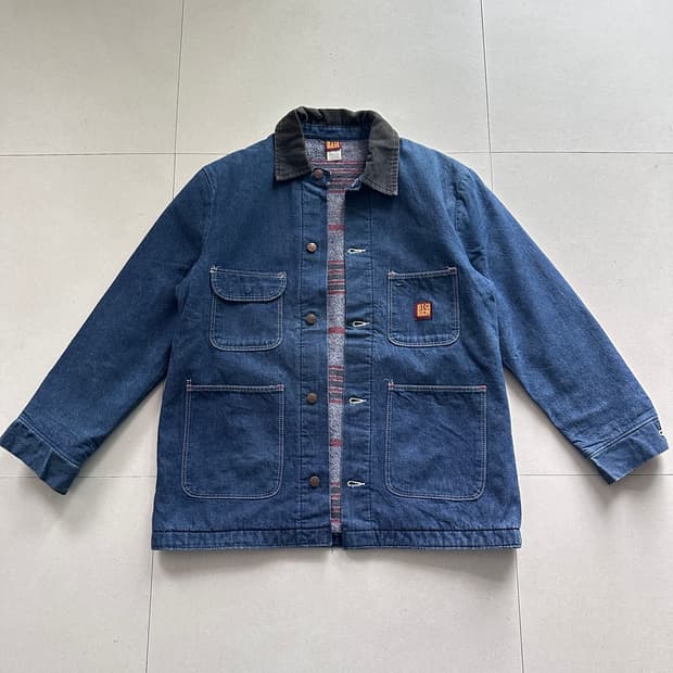 80s [40] 빈티지 빅벤 Big Ben 데님 초어 자켓 (USA산)