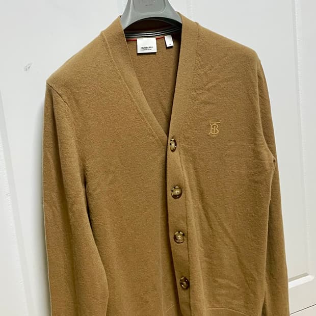 버버리 캐시미어 가디건