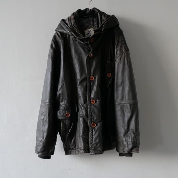 Hai issey miyake 90’s leather parka