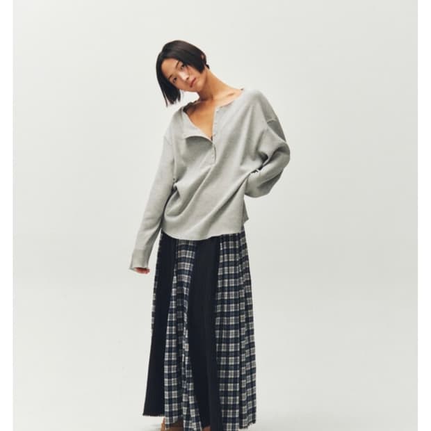 플리즈프로젝트 헨리넥 티셔츠