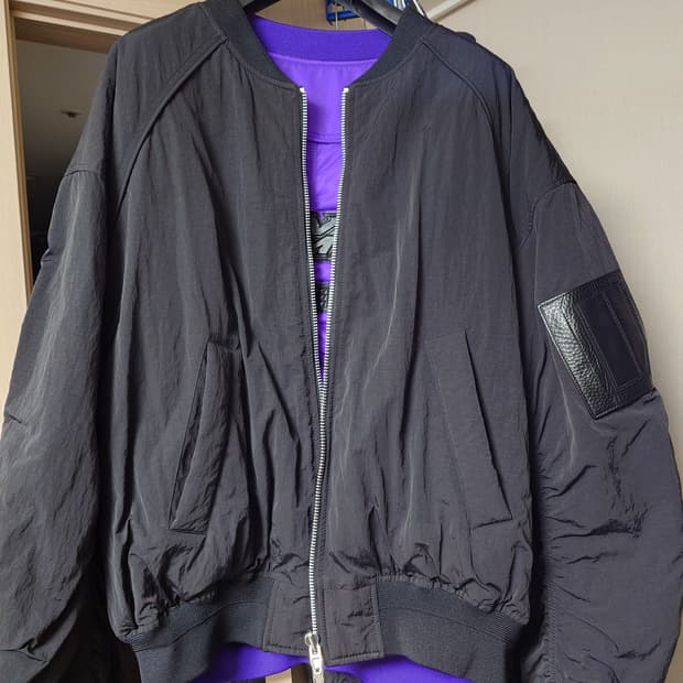 [48] 준지 리버시블 마원 블랙 바이올렛 퍼플 MA-1