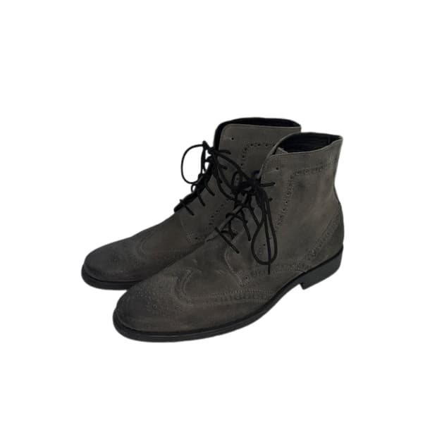 허쉬파피 웨스턴 빈티지 레더 윙팁 부츠