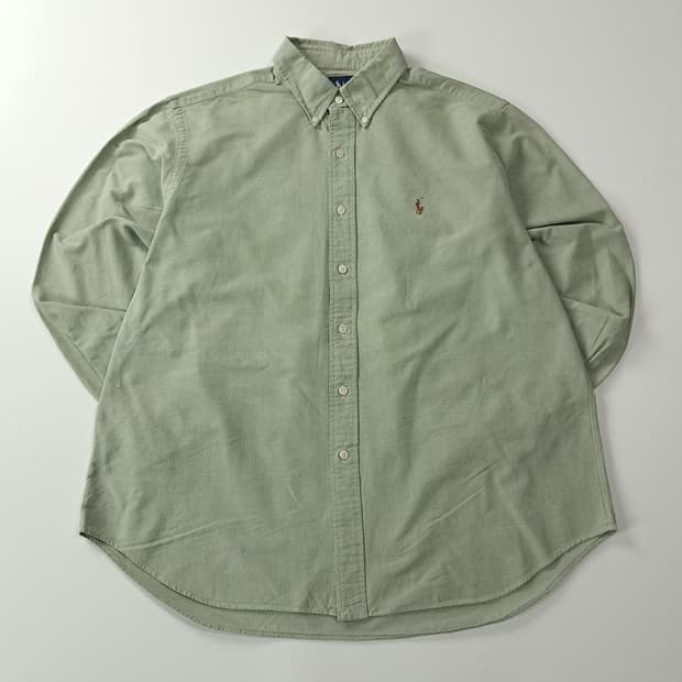 CK813 XL 폴로 90s 홍콩판 세이지 애플그린 셔츠 남방