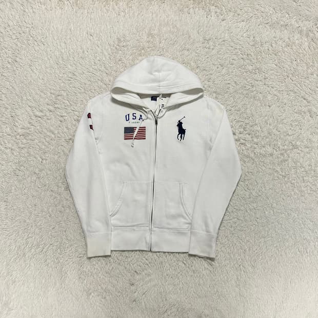 폴로 usa 성조기 후드집업
