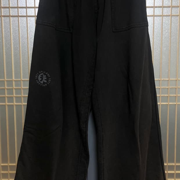 [4]폴리테루 퍼티그 스웻팬츠 블리치드블랙