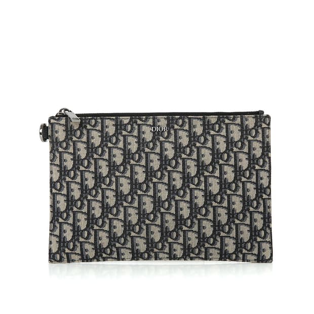 디올 오블리크 클러치 A5 파우치 Dior Oblique
