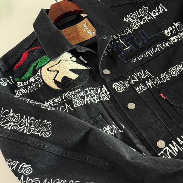 [M] 스투시 x 아워레가시 x 데님 티어스 TTL 데님 자켓 블랙