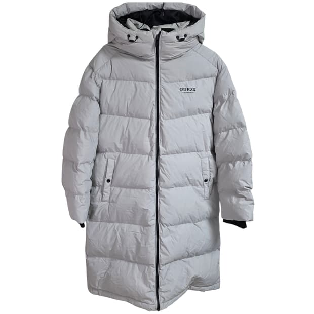 GUESS 롱패딩 XXL 밝은 회색